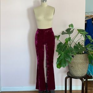 Bowie Crushed Velvet Bell Bottoms 💫